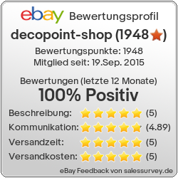 Auktionen und Bewertungen von decopoint-shop