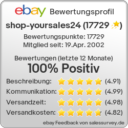 Auktionen und Bewertungen von shop-yoursales24