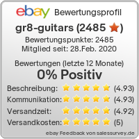 Auktionen und Bewertungen von gr8-guitars