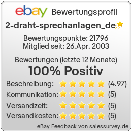 Auktionen und Bewertungen von 2-draht-sprechanlagen_de  