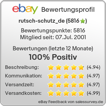 unsere Auktionen und Bewertungen auf Ebay (rutsch-schutz_de)